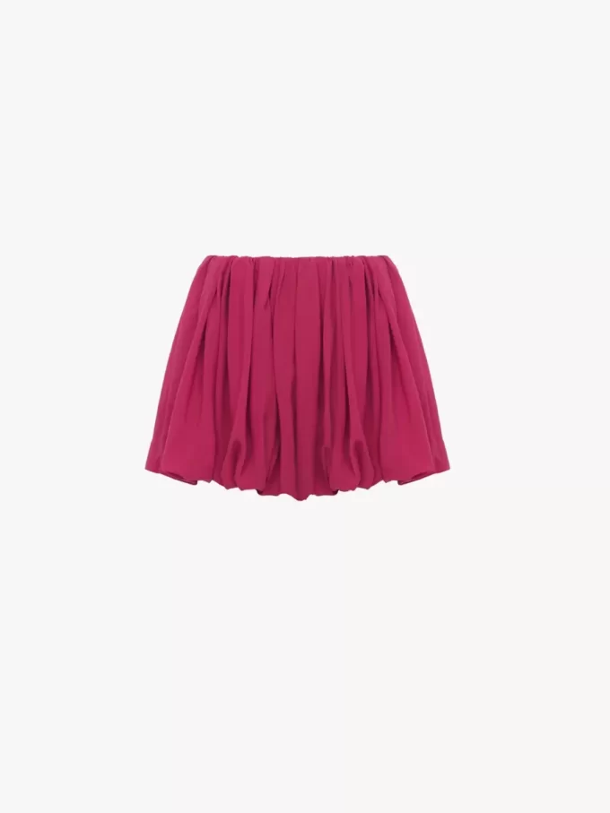 Mini short bloomer en charmeuse de soie Mini short bloomer en charmeuse de soie