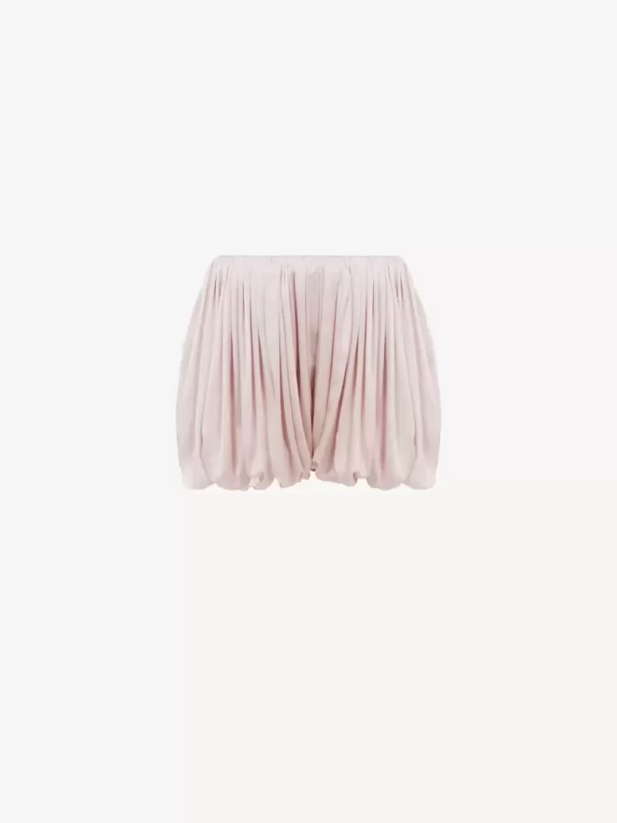 Mini short bloomer en charmeuse de soie Mini short bloomer en charmeuse de soie