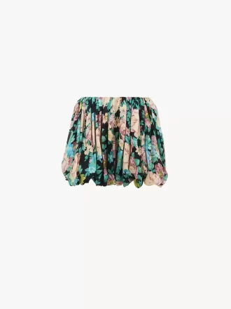 Mini short bloomer en charmeuse de soie