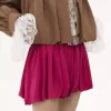 Mini short bloomer en charmeuse de soie Mini short bloomer en charmeuse de soie