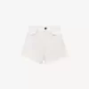 Mini short taille haute en denim Mini short taille haute en denim