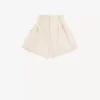 Mini short taille haute en toile de coton Mini short taille haute en toile de coton