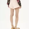 Mini short taille haute en toile de coton Mini short taille haute en toile de coton