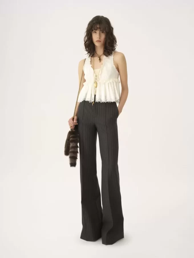 Pantalon bootcut sur mesure en laine Pantalon bootcut sur mesure en laine