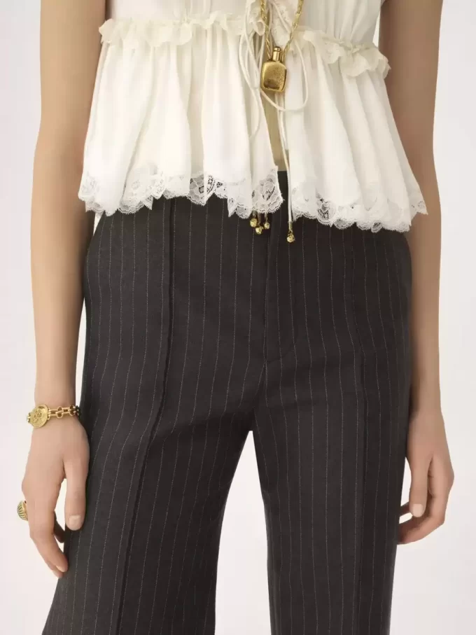 Pantalon bootcut sur mesure en laine Pantalon bootcut sur mesure en laine