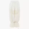 Pantalon court fluide en charmeuse de soie et dentelle Pantalon court fluide en charmeuse de soie et dentelle