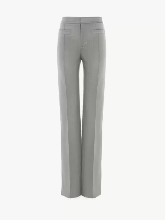 Pantalon sur mesure en laine chinée