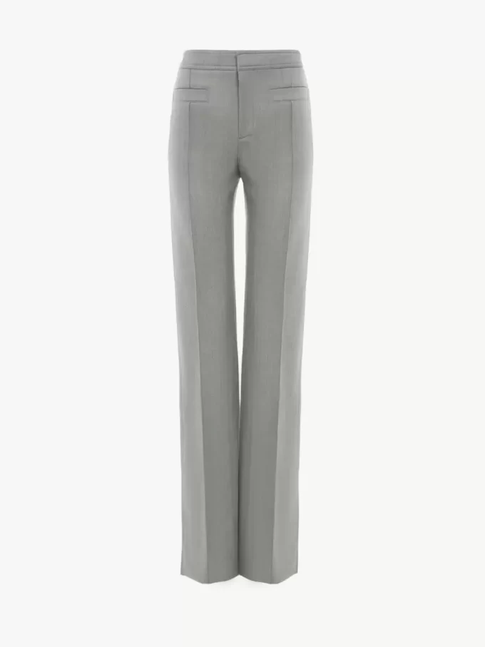 Pantalon sur mesure en laine chinée Pantalon sur mesure en laine chinée