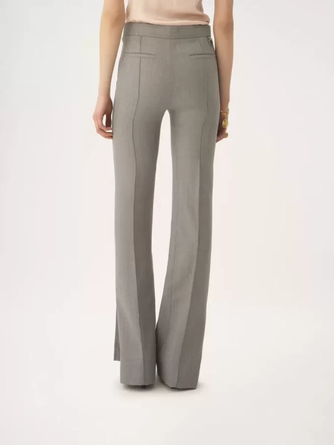 Pantalon sur mesure en laine chinée Pantalon sur mesure en laine chinée
