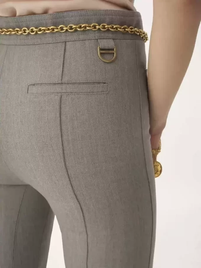 Pantalon sur mesure en laine chinée Pantalon sur mesure en laine chinée