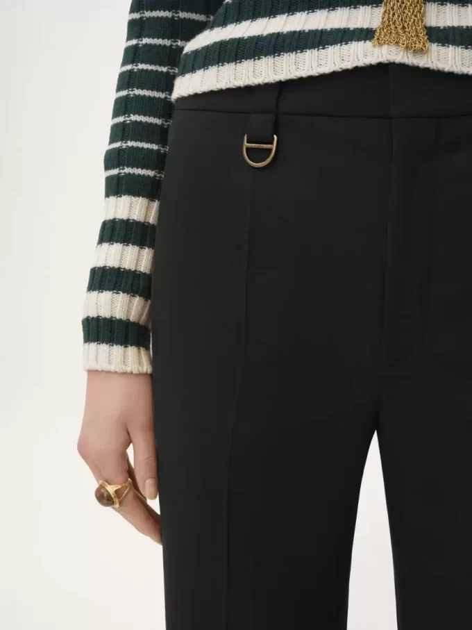 Pantalon tailleur garçon en laine grain de poudre Pantalon tailleur garçon en laine grain de poudre
