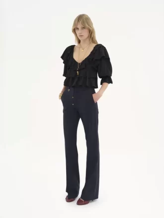 Pantalon tailleur garçon en laine stretch Pantalon tailleur garçon en laine stretch