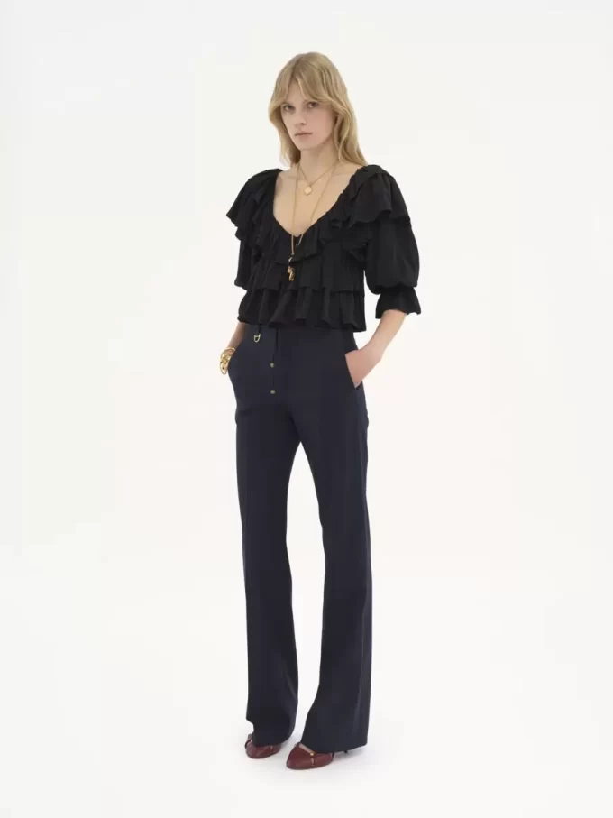 Pantalon tailleur garçon en laine stretch Pantalon tailleur garçon en laine stretch