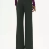 Pantalon tailleur évasé en crêpe de laine Pantalon tailleur évasé en crêpe de laine