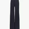 Pantalon tailleur évasé en laine stretch Pantalon tailleur évasé en laine stretch
