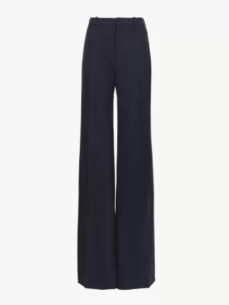 Pantalon tailleur évasé en laine stretch Pantalon tailleur évasé en laine stretch