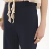Pantalon tailleur évasé en laine stretch Pantalon tailleur évasé en laine stretch