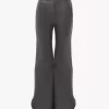 Pantalon évasé à volants en cuir Pantalon évasé à volants en cuir