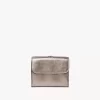 Petit Alphabet à trois volets en cuir métallisé