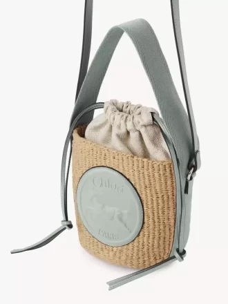 Petit panier Médaille Cheval en fibres naturelles
