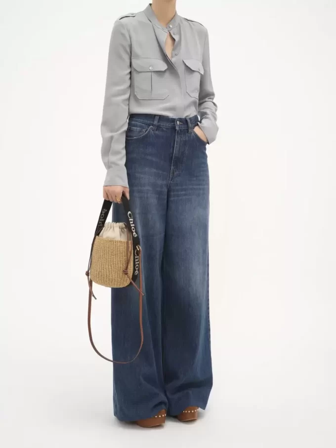 Petit panier Woody en fibres naturelles