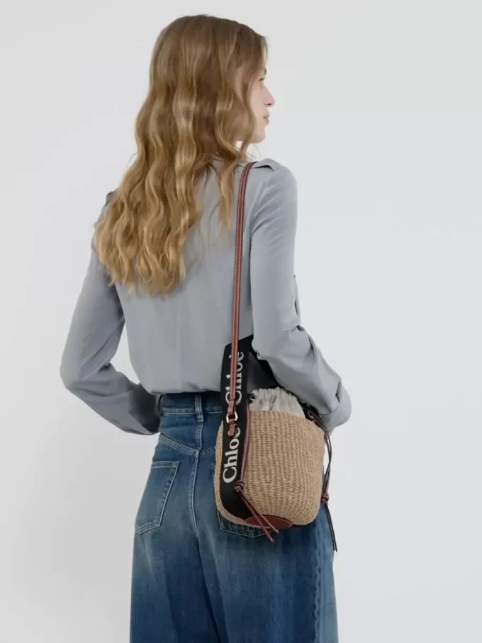Petit panier Woody en fibres naturelles