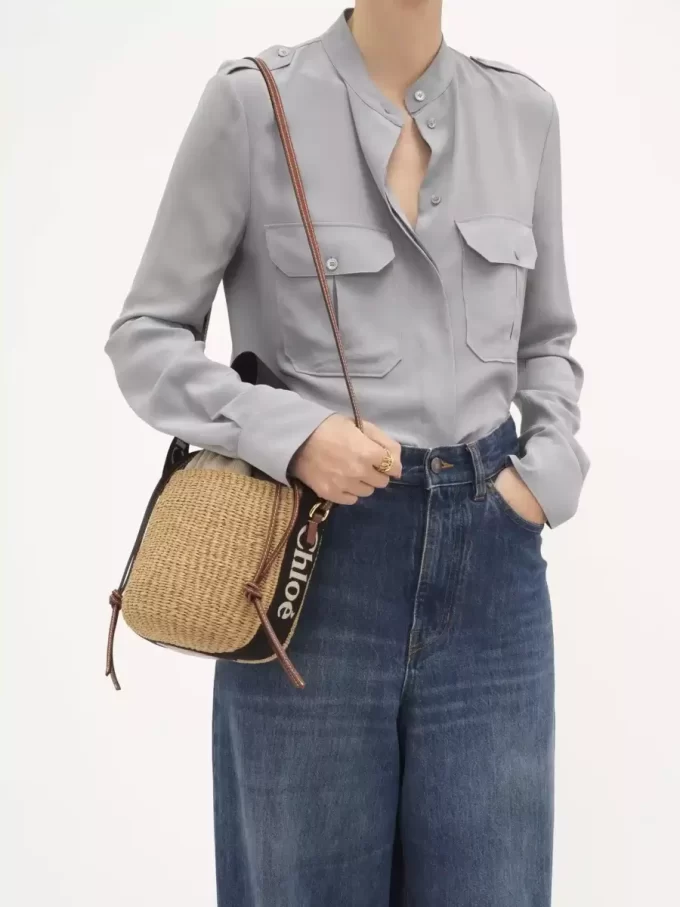Petit panier Woody en fibres naturelles