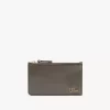 Petit porte-monnaie Chloé Iconic avec fentes pour cartes en cuir brillant