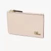 Petit porte-monnaie Chloé Iconic avec fentes pour cartes en cuir brillant