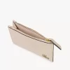 Petit porte-monnaie Chloé Iconic avec fentes pour cartes en cuir brillant