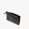 Petit porte-monnaie Chloé Iconic avec fentes pour cartes en cuir brillant