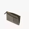 Petit porte-monnaie Chloé Iconic avec fentes pour cartes en cuir brillant