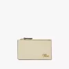 Petit porte-monnaie Chloé Iconic avec fentes pour cartes en cuir effet croco
