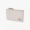 Petit porte-monnaie Chloé Iconic avec fentes pour cartes en cuir grainé