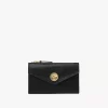 Petit porte-monnaie enveloppe avec fentes pour cartes en cuir grainé Petit porte-monnaie enveloppe avec fentes pour cartes en cuir grainé