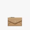 Petit porte-monnaie enveloppe avec fentes pour cartes en cuir grainé Petit porte-monnaie enveloppe avec fentes pour cartes en cuir grainé