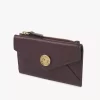 Petit porte-monnaie enveloppe avec fentes pour cartes en cuir grainé Petit porte-monnaie enveloppe avec fentes pour cartes en cuir grainé