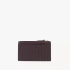 Petit porte-monnaie enveloppe avec fentes pour cartes en cuir grainé Petit porte-monnaie enveloppe avec fentes pour cartes en cuir grainé