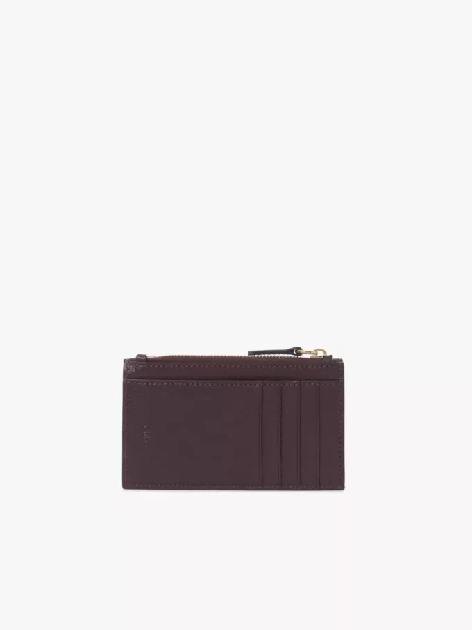 Petit porte-monnaie enveloppe avec fentes pour cartes en cuir grainé Petit porte-monnaie enveloppe avec fentes pour cartes en cuir grainé