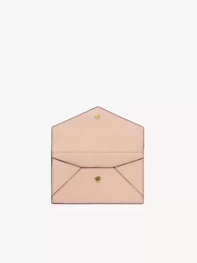 Petit porte-monnaie enveloppe avec fentes pour cartes en cuir grainé Petit porte-monnaie enveloppe avec fentes pour cartes en cuir grainé