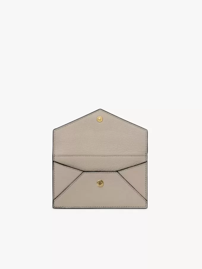 Petit porte-monnaie enveloppe avec fentes pour cartes en cuir grainé Petit porte-monnaie enveloppe avec fentes pour cartes en cuir grainé