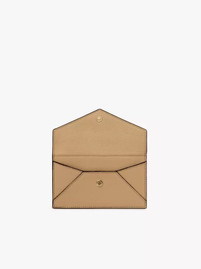 Petit porte-monnaie enveloppe avec fentes pour cartes en cuir grainé Petit porte-monnaie enveloppe avec fentes pour cartes en cuir grainé