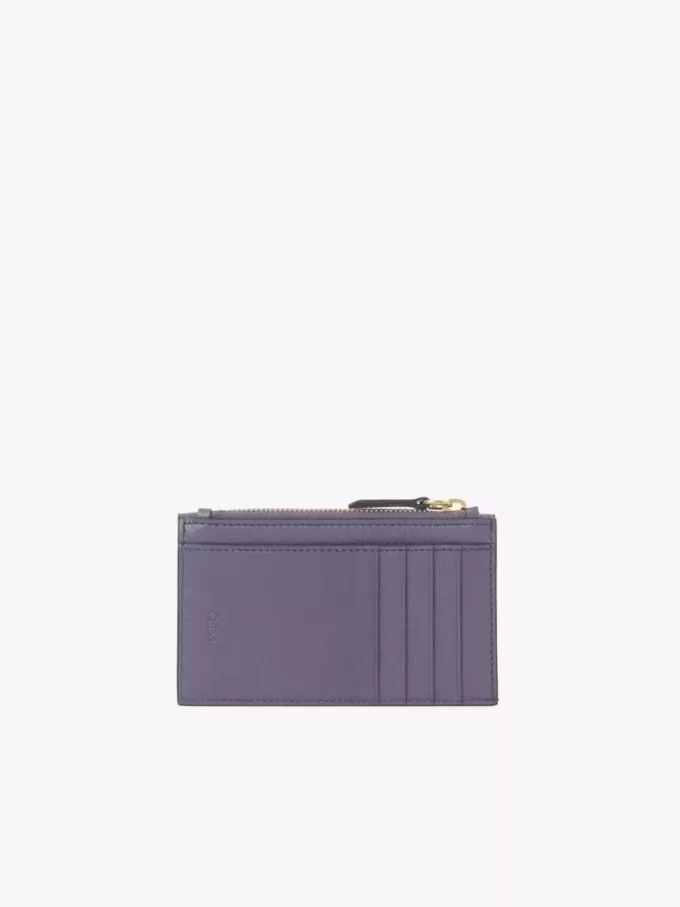 Petit porte-monnaie enveloppe avec fentes pour cartes en cuir grainé Petit porte-monnaie enveloppe avec fentes pour cartes en cuir grainé