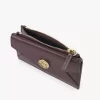 Petit porte-monnaie enveloppe avec fentes pour cartes en cuir grainé Petit porte-monnaie enveloppe avec fentes pour cartes en cuir grainé
