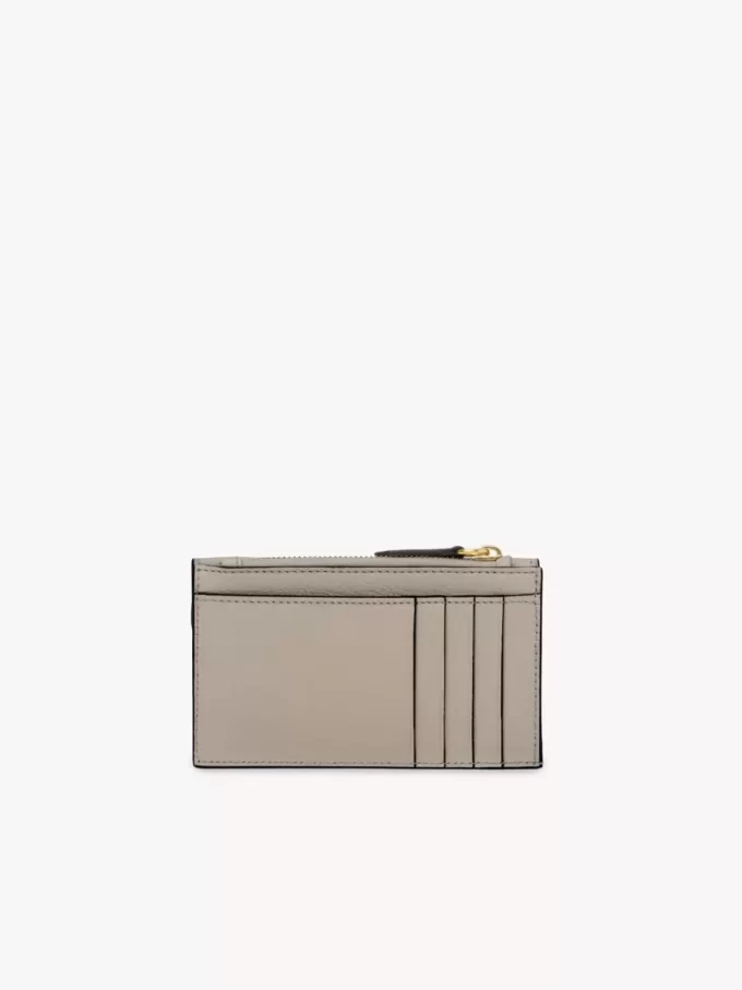 Petit porte-monnaie enveloppe avec fentes pour cartes en cuir grainé Petit porte-monnaie enveloppe avec fentes pour cartes en cuir grainé