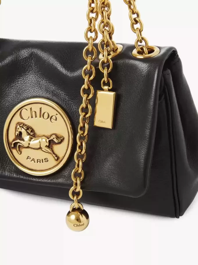 Petit sac bandoulière Chloé Heritage en cuir grainé Petit sac bandoulière Chloé Heritage en cuir grainé