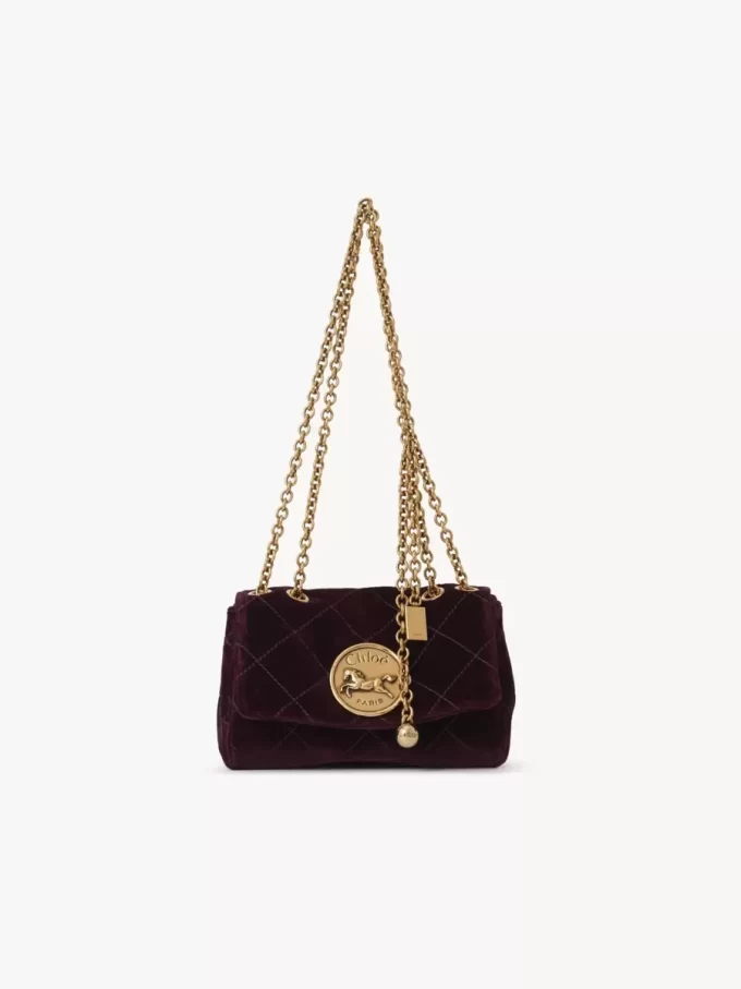 Petit sac bandoulière Chloé Heritage en velours Petit sac bandoulière Chloé Heritage en velours