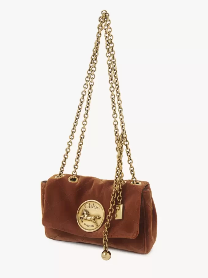 Petit sac bandoulière Chloé Heritage en velours Petit sac bandoulière Chloé Heritage en velours