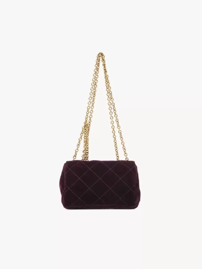 Petit sac bandoulière Chloé Heritage en velours Petit sac bandoulière Chloé Heritage en velours