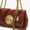 Petit sac bandoulière Chloé Heritage en velours Petit sac bandoulière Chloé Heritage en velours